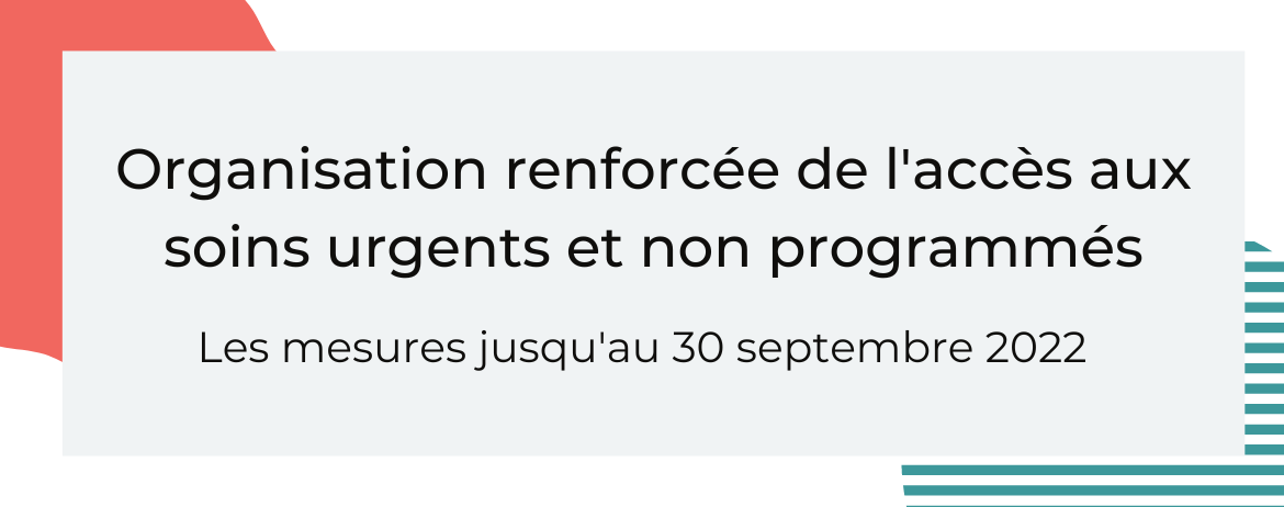 Accès aux soins  mesures pour l'été
