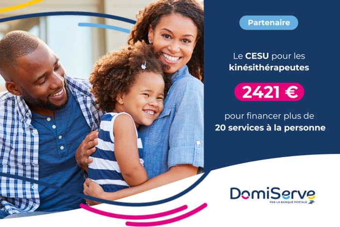 Chèque CESU Domiserve pour kiné 2025